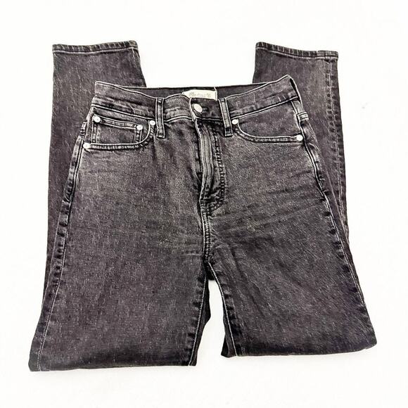 Madewell The Perfect Vintage Jean Zip Fly Black Charcoal Denim Jeans Size 24 - Picture 5 of 9